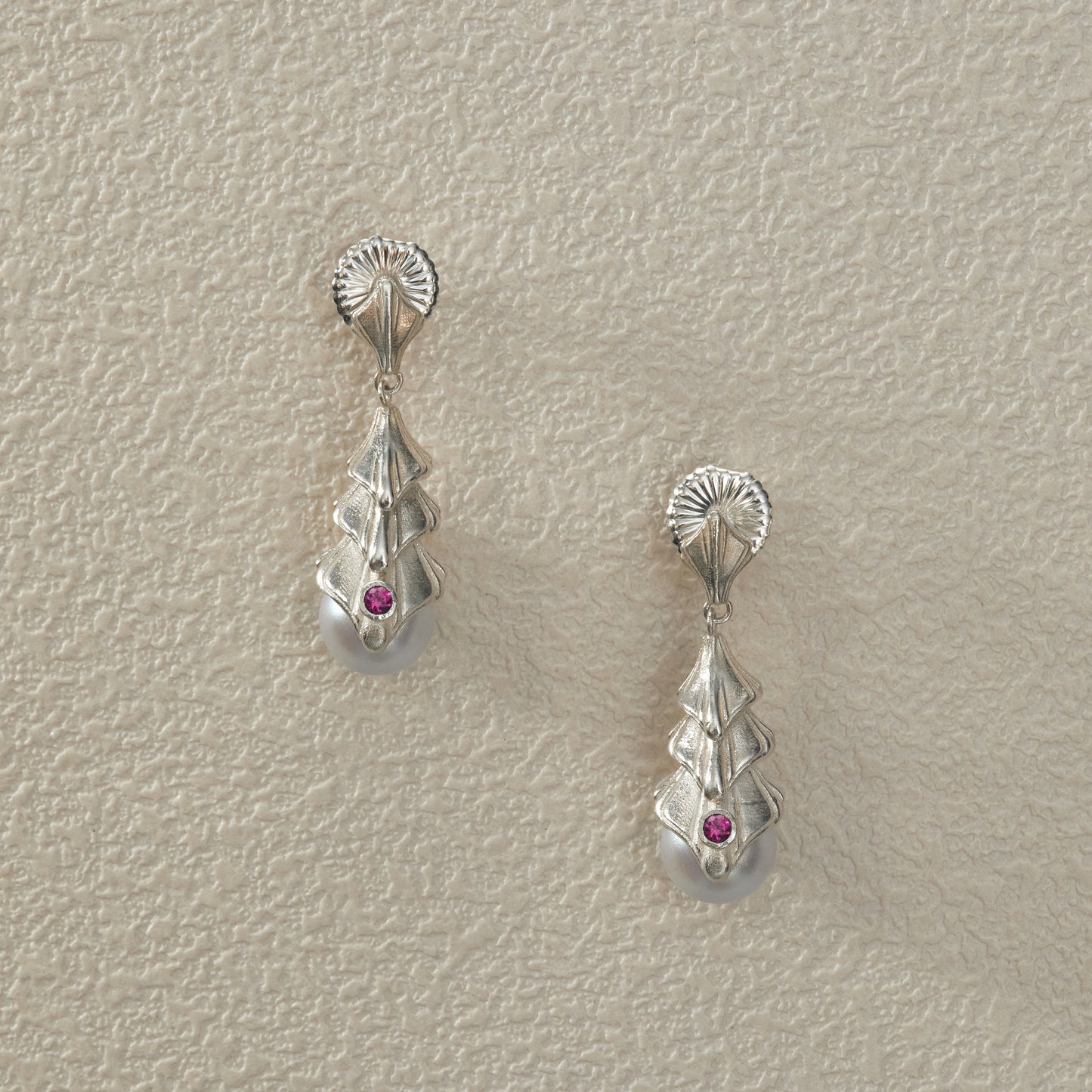 Pearl Earrings - Silver