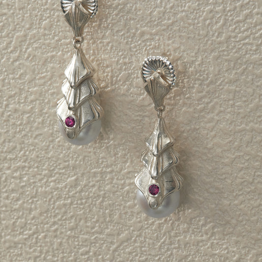 Pearl Earrings - Silver