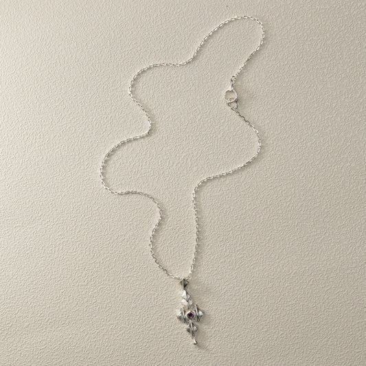 Large Pendant Necklace - Silver