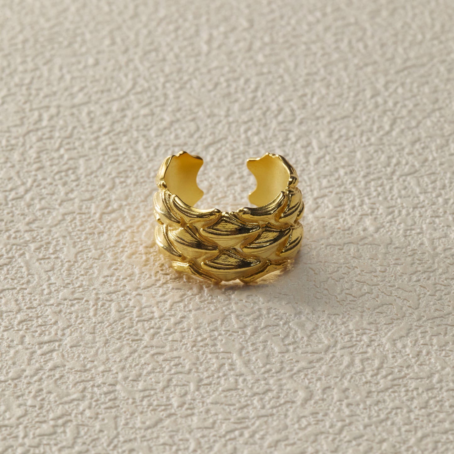 Adjustable Ring - Gold Plated Brass