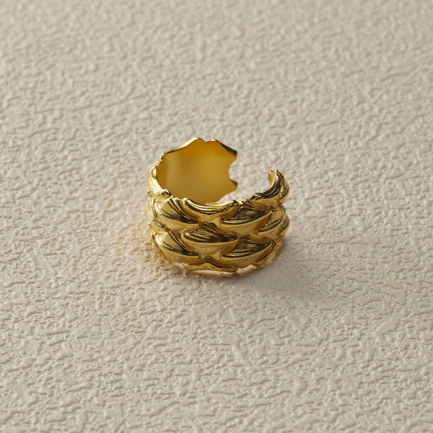 Adjustable Ring - Gold Plated Brass