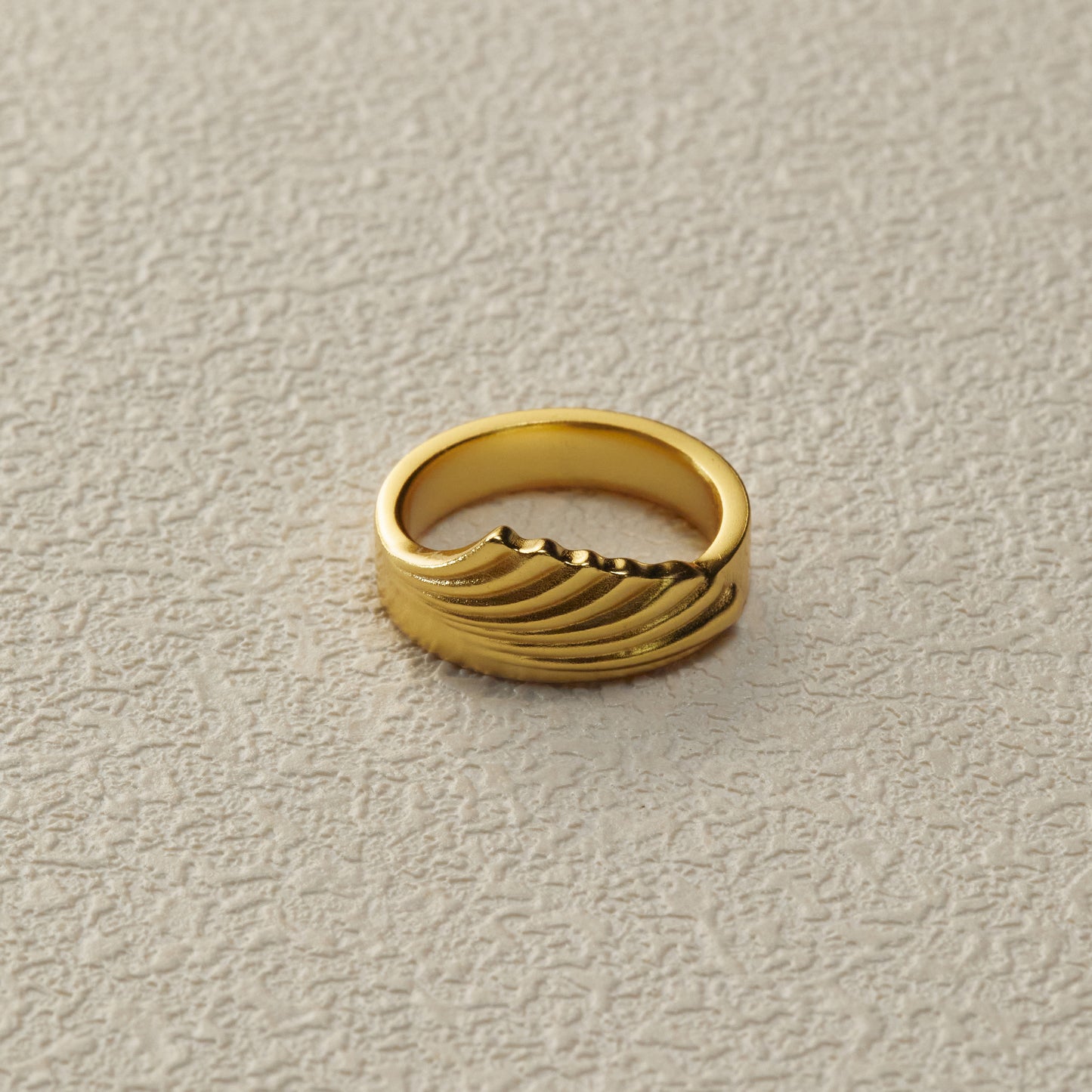 Shell Ring - Gold Plated Brass