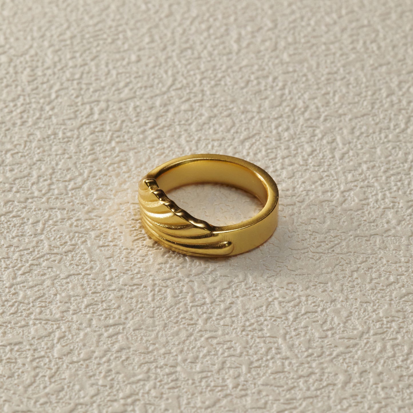 Shell Ring - Gold Plated Brass